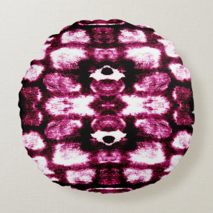 Colour Paint Background. Aquarelle Art. Liquid Ink Round Pillow