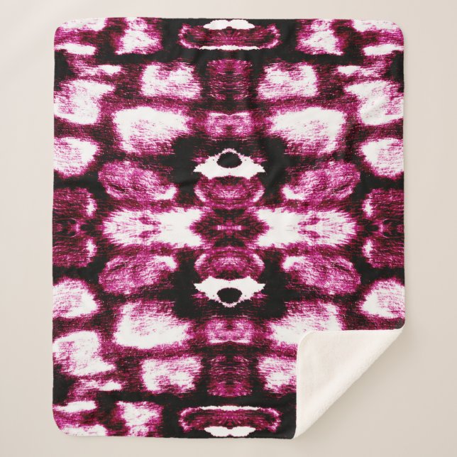 Colour Paint Background. Aquarelle Art. Liquid Ink Sherpa Blanket (Front)