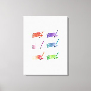 Colour Paint Canvas Print