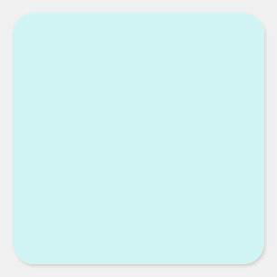 colour pale turquoise square sticker