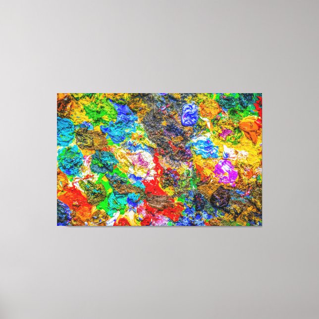 Colour palette canvas print (Front)