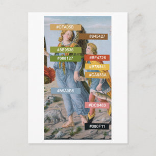 Colour Palette for St. Raphael and Tobias (M 017) Postcard
