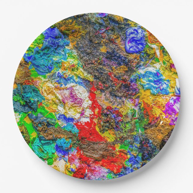 Colour palette paper plate (Front)