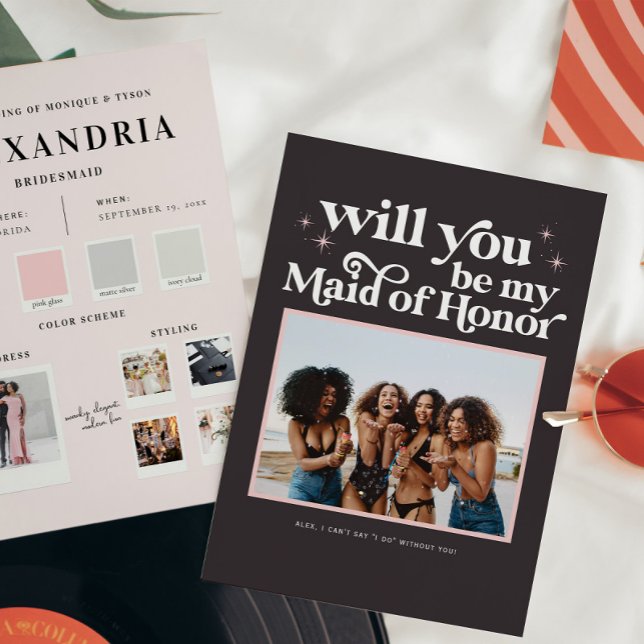 Colour Palette Will you be my Bridesmaid Proposal  Announcement (Creator Uploaded)