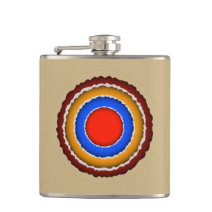 Colour Paper Layers Hip Flask