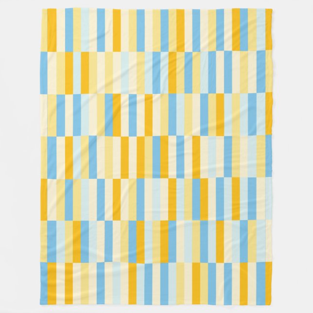 Colour Patchwork Pattern 131214c Fleece Blanket (Front)