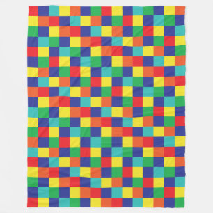 Colour Patchwork Pattern 141214 Fleece Blanket