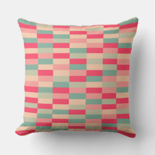 Colour Patchwork Pattern 151214b Throw Pillow