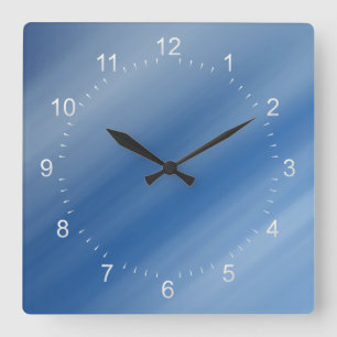 colour pattern 3 square wall clock