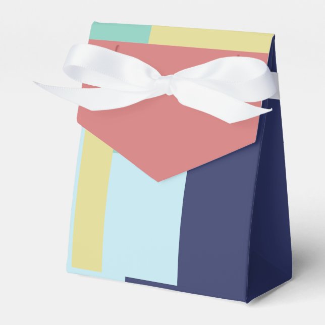 Colour Pattern Favor Box (Front Side)