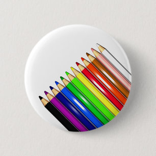 colour pencil crayons 2 inch round button