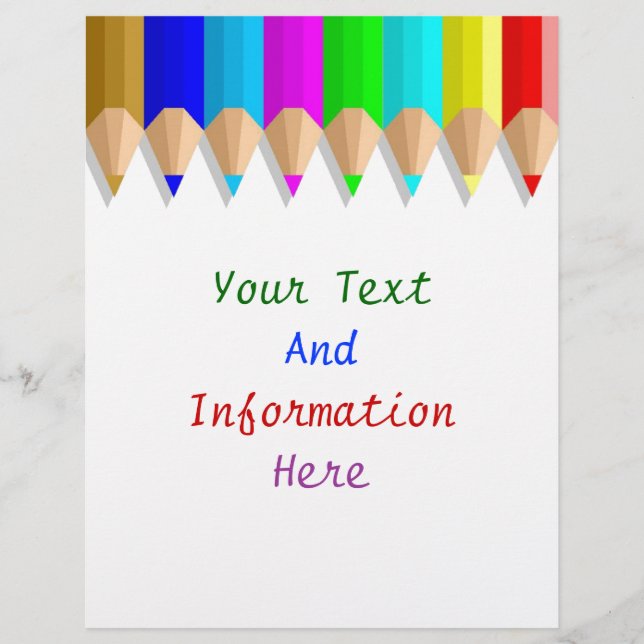 Colour Pencil Flyer (Front)