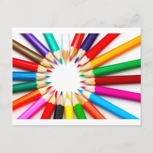 Colour Pencils Postcard (Front)