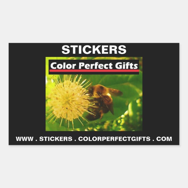 Colour Perfect Gifts Bumblebee Nectar Advertisemen Sticker (Front)