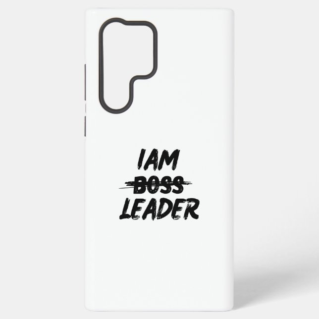 Colour personalization case "Iam Leader not boss" (Back)