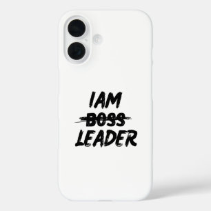Colour personalization case "Iam Leader not boss"
