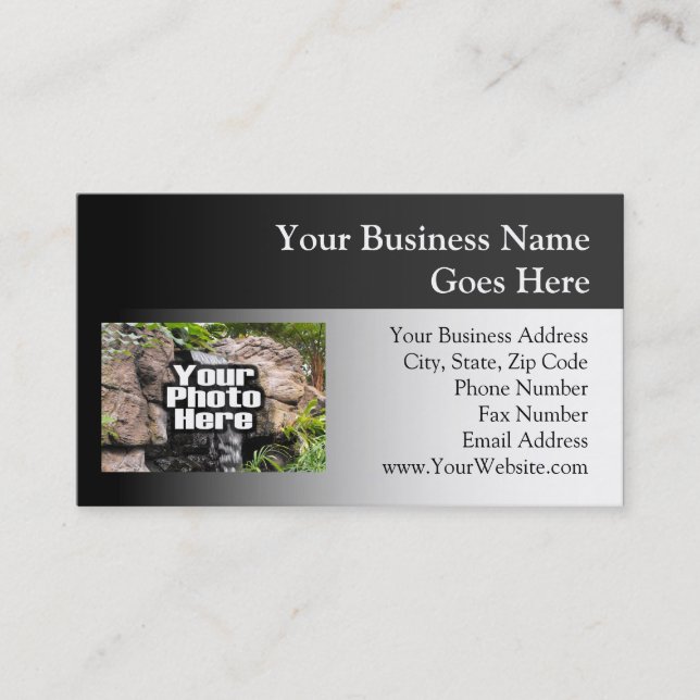 Colour Photo Personalized Business Card (Front)