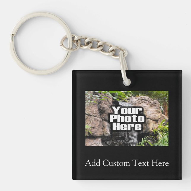 Colour Photo Personalized Keychain (Front)