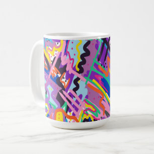 Colour Play Abstract Print  Coffee Mug