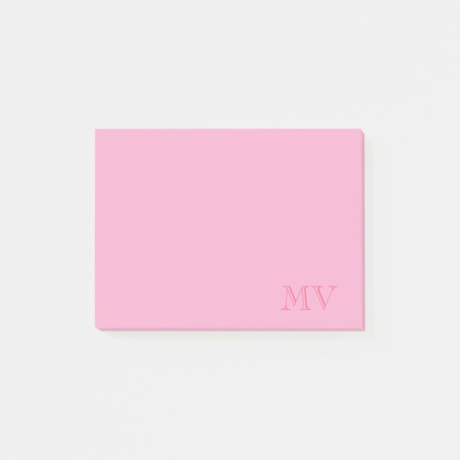 Colour Pop Monogram Post-It Notes (Front)