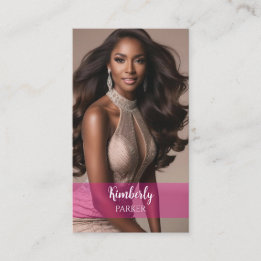 Colour Pop Pink Gradient Business Card