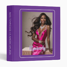 Colour Pop Purple Ultimate Pageant Binder