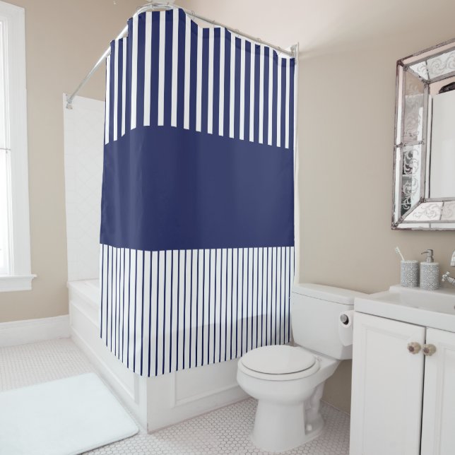 Colour Pop Stripes - Blue and White (In Situ)