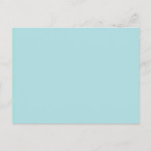 colour powder blue postcard