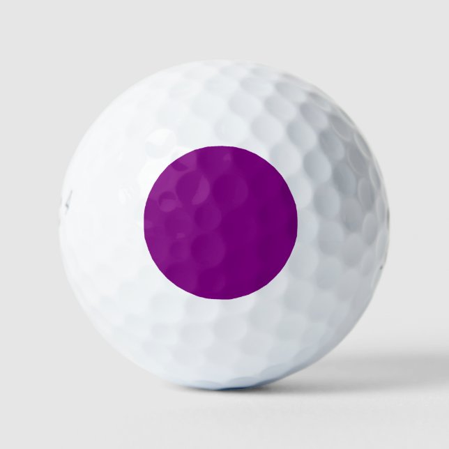Colour purple golf balls (Front)