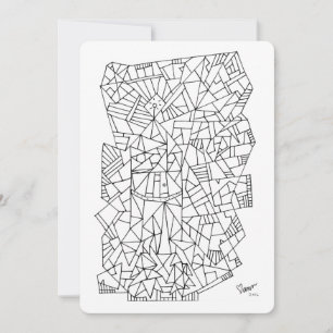 Colour Puzzle gift card holiday rocket drawing fun