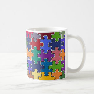 colour puzzle pieces coffee mug
