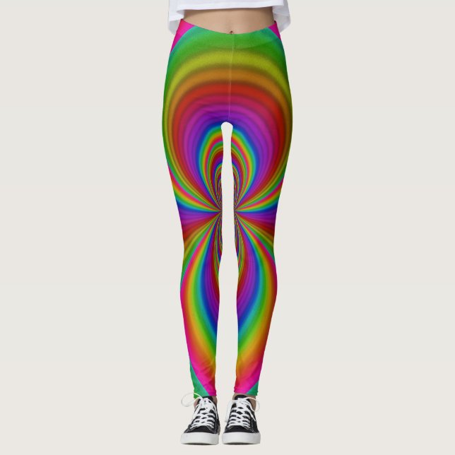 colour ripple tunnel leggings (Front)