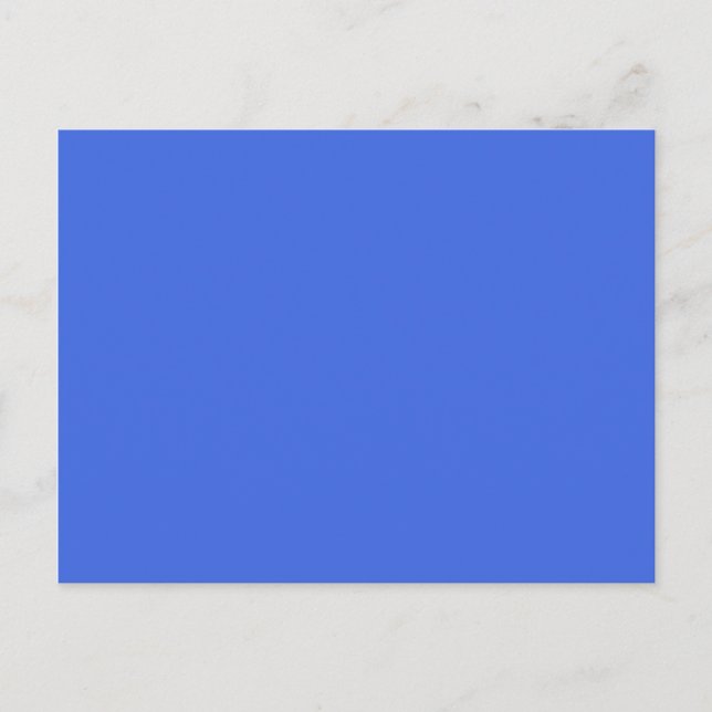 colour royal blue postcard (Front)