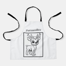 Colour Rudolf Reindeer Personalized 