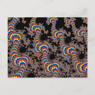 Colour Run - Fractal Art Postcard