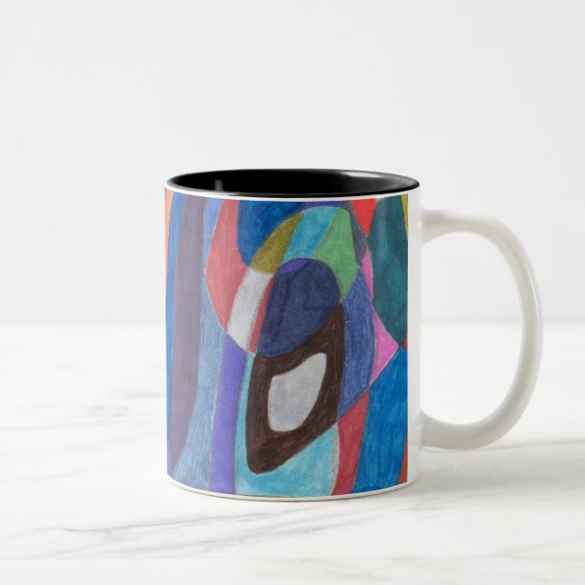 Colour Rush, Abstract Art Mug (Right)