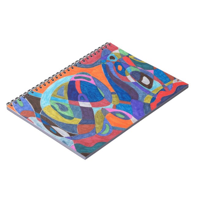 "Colour Rush" Abstract Notebook (Left Side)