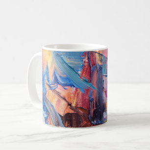 Colour Rush Abstract Oil Paint Mug