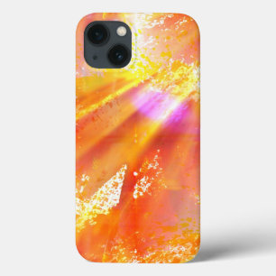 colour seamless art background yellow, orange iPhone 13 case