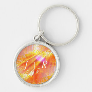 colour seamless art background yellow, orange keychain