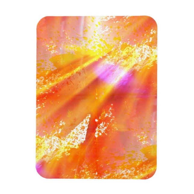 colour seamless art background yellow, orange magnet (Vertical)