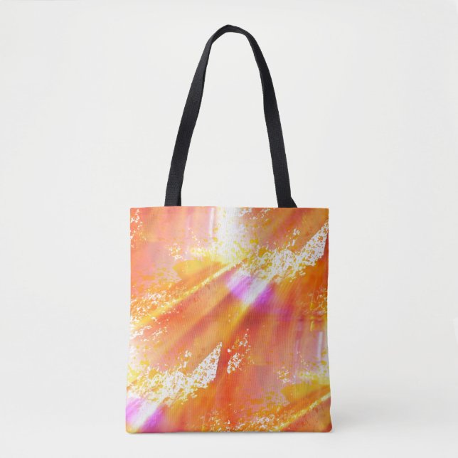 colour seamless art background yellow, orange tote bag (Front)