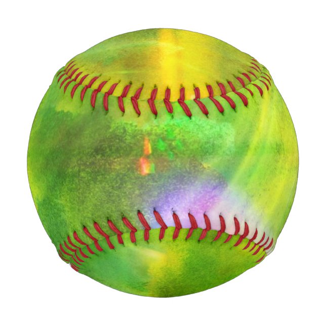 colour seamless background green, yellow baseball (Front)