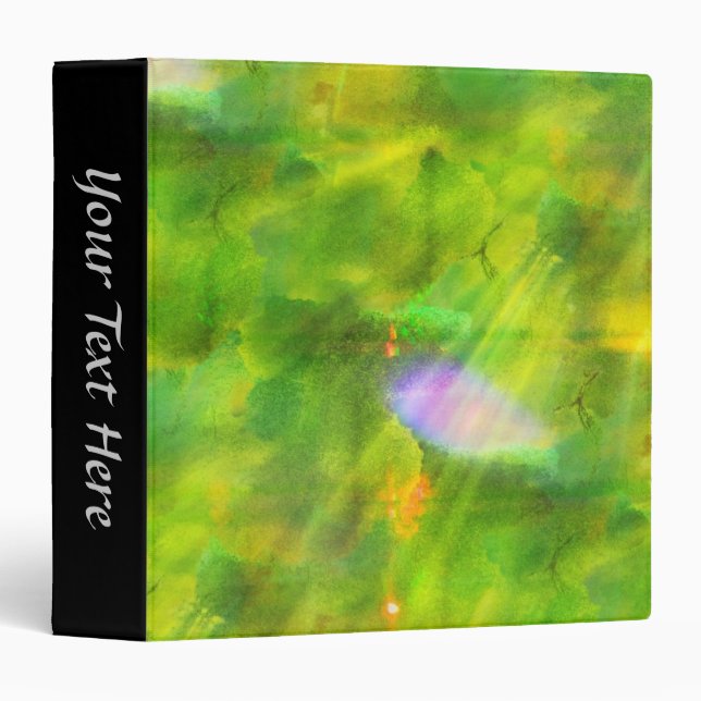 colour seamless background green, yellow binder (Front/Spine)