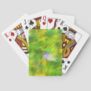 colour seamless background green, yellow playing cards