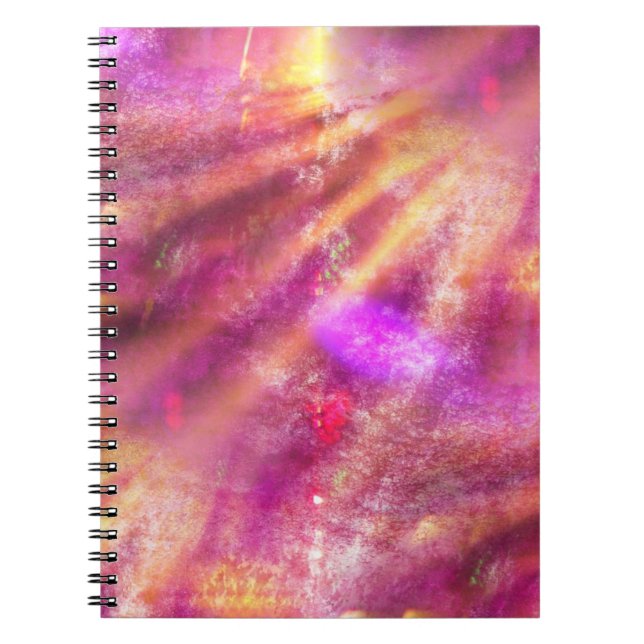 colour seamless background purple, pink notebook (Front)