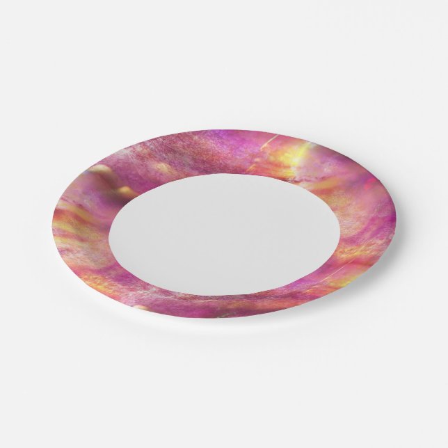 colour seamless background purple, pink paper plate (Angled)