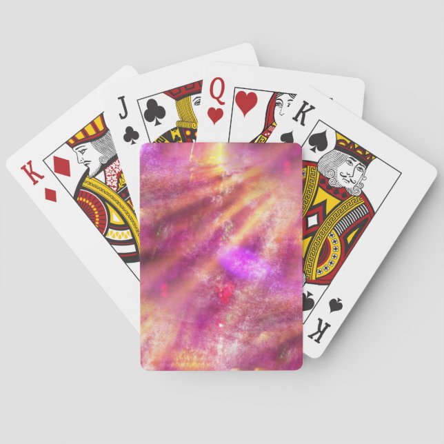 colour seamless background purple, pink playing cards (Back)