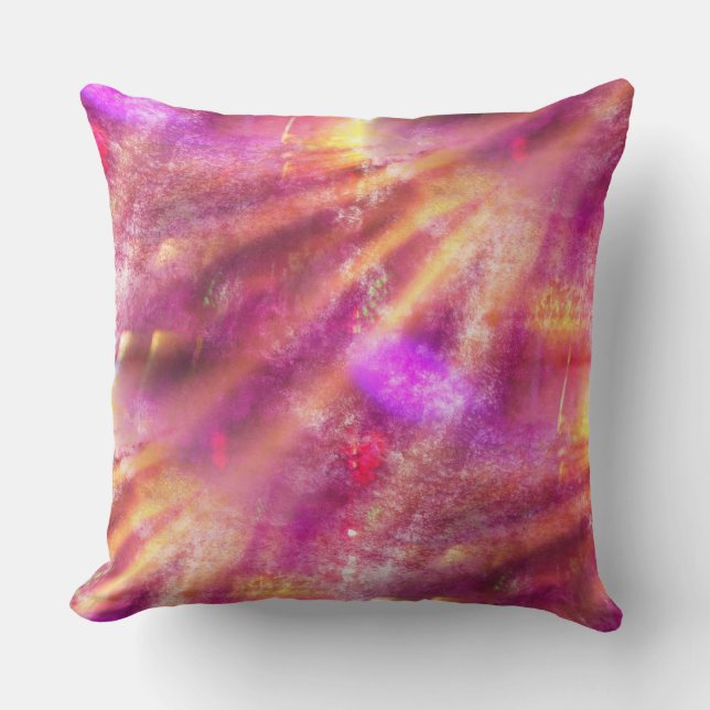colour seamless background purple, pink throw pillow (Front)