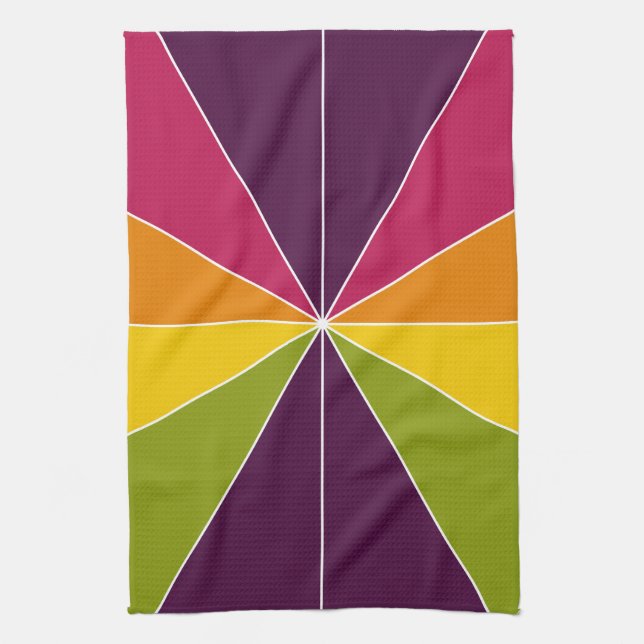 Colour Segmented 02 Kitchen Towel (Vertical)
